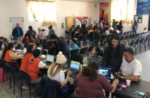 Encuentro. Migrantes venezolanos continuamente se reúnen en ciertos espacios para organizarse en el país.