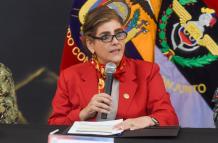 La ministra del Interior, Mónica Palencia, tiene reposo médico. Le prescribieron el descanso, luego de una descompensación.