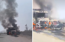 Captura de video de hecho violento en vía Cuenca - Molleturo