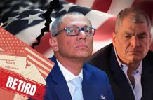 Jorge Glas y Rafael Correa.