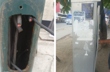 Semáforos vandalizados en Guayaquil ATM