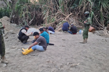 Nueve personas fueron aprehendidas durante el operativo.