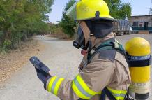 na aparente fuga de químicos, en una empresa ubicada en el Km. 43 de la vía a la Costa