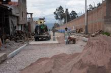 trabajos viales en Quito