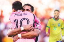 Leonardo Campana y Messi