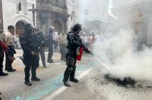 Protestas en el Centro Histórico