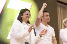 Daniel Noboa y María José Pinto.