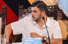 El alcalde de Guayaquil, Aquiles Álvarez.