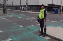 La AMT informó que ocho cierres viales se establecieron en el centro de Quito por las movilizaciones.