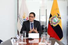 César Martín, ministro de Telecomunicaciones.