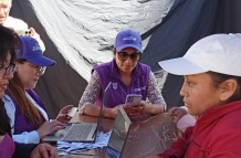 Una brigada del Ministerio de Inclusión Económica y Social estuvo en Tungurahua.
