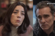 Escena donde el personaje de Sandra Reyes se despide a causa del cáncer de mama.