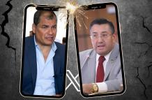 Rafael Correa e Iván Saquicela