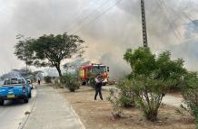 Incendio forestal en Guayaquil