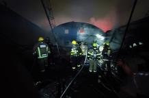 Incendio en la vía a Daule Guayaquil