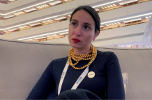 La ministra ecuatoriana de Cultura y Patrimonio, Romina Muñoz Procel.
