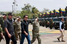 Daniel Noboa en las acciones de seguridad