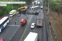 Accidente vía Daule