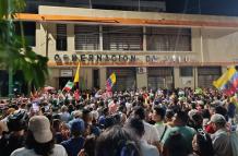 Protestas en la Gobernación de Napo
