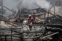 Incendio en Caracas