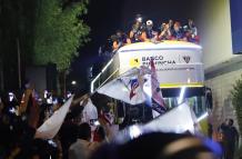 Los integrantes de Liga de Quito protagonizaron una caravana tras ganar la LigaPro 2024.
