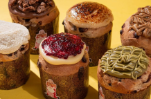 Mini panettones rellenos de Pinki Bakes.
