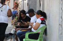 Familiares de los niños desaparecidos en el sur de Guayaquil.
