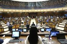 Asambleístas en el Pleno.