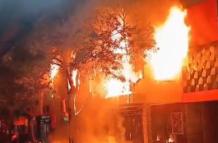 incendio en la zona rosa