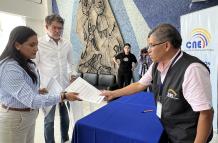 CREO entrega carta en la delegación de Guayas del CNE
