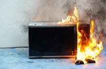 microonda incendio