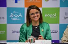 María José Pinto es la candidata a la Vicepresidencia de Daniel Noboa.