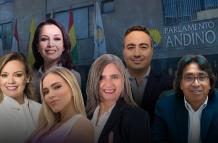 Candidatos a parlamentarios andinos.