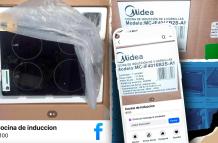 Cocinas de inducción que se ofertan en Marketplace tienen la misma serie que las entregadas gratuitamente por el gobierno de Daniel Noboa.