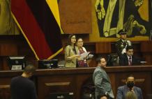 Esther Cuesta convocó al Pleno para posesionar a Roberto Romero como el nuevo superintendente de Bancos, el lunes 27 de enero.