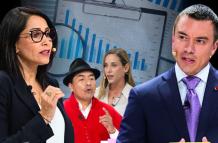 Encuestadoras reflejan las preferencias electorales. Daniel Noboa y Luisa González lideran la intención de votos mientras que el tercer y cuarto lugar tendrían un respaldo entre 5% y 2%,