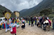 Festival. Los colonos realizaron por primera vez la ceremonia religiosa para la Virgen de Las Carmelas. El evento atrajo a varios turistas.