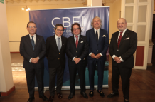 CBEI ofrece almuerzo a presidente de cámaras binacionales de países vecinos