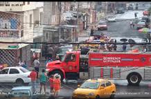 INCENDIO EN CENTRO-SUR DE GUAYAQUIL