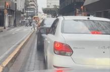 Tráfico en centro guayaquil