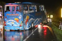 Accidente de tránsito en la vía a la costa
