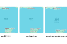 Así se ve el golfo desde diferentes ubicaciones en Google Maps.