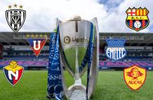 LigaPro, equipos, títulos, Barcelona. Emelec. Liga de Quito, El Nacional, Independiente del Valle