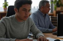 personas trabajando