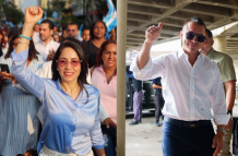 Luisa González y Daniel Noboa