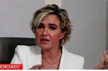 Cynthia Viteri durante entrevista en CNN