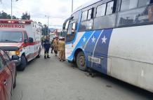 El bus involucrado en el trágico accidente de Sayausí, Cuenca