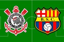 Corinthians recibe a Barcelona SC en Sao Paulo.