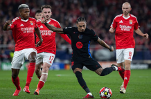 raphiña Barcelona benfica champions league