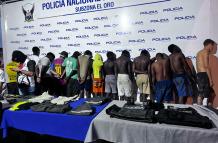 El operativo se desarrolló en el norte de Machala.